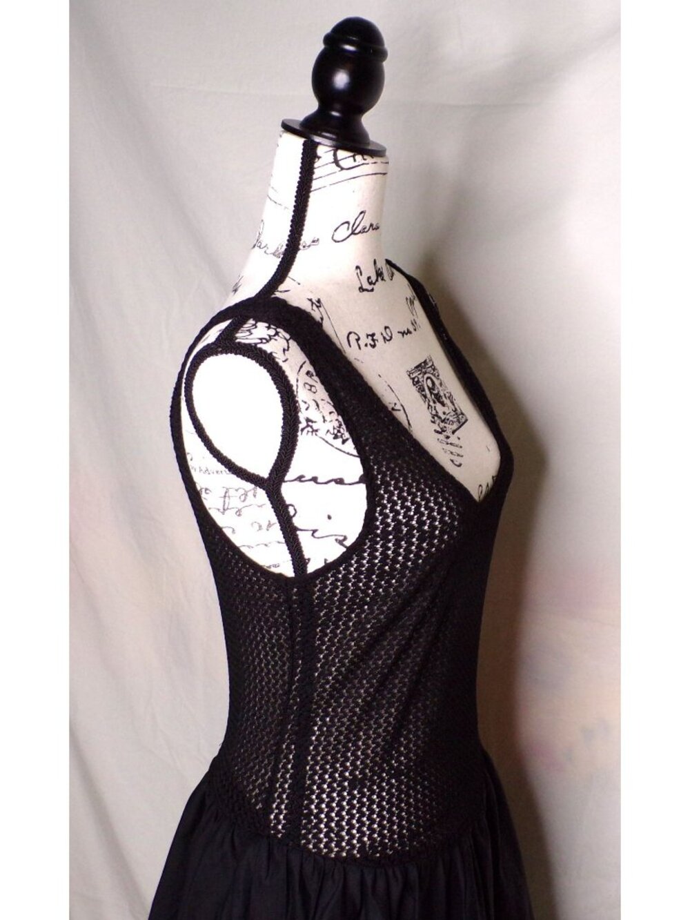 🆕ASTR Contrast Bubble Hem Mesh Top Midi Dress Medium Black - Picture 9 of 13